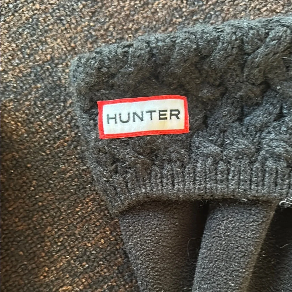 Hunter Black Hosiery & Socks with Chunky Knit Cuff